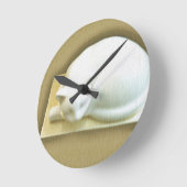 キャットオン金ゴールドボックスII ラウンド壁時計 (傾斜)