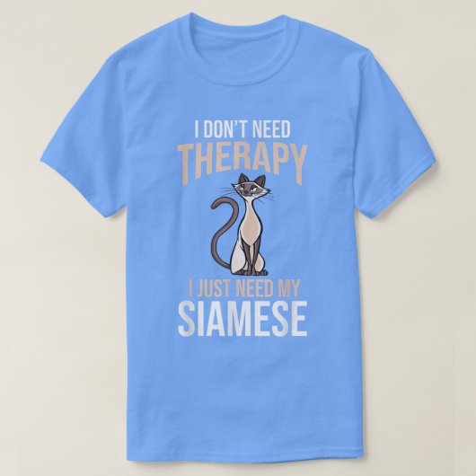 キャットオーウェナーシャム Tシャツ (デザイン正面)