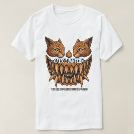 キャットオーランタン ホラーキャットTシャツ | スプーキー パンプキン Tシャツ