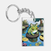 キャットカエル キーホルダー (正面左)