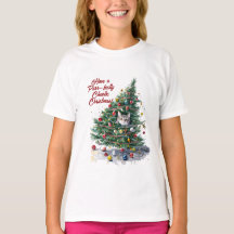 キャットカオスクリスマスツリーデザイン水彩画