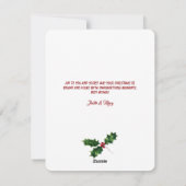 キャットカオスクリスマスツリーデザイン水彩 シーズンカード (裏面)