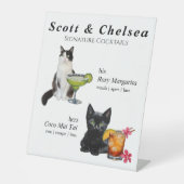 キャットカクテルサイン 台座サイン (正面)