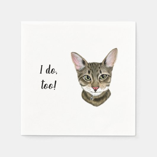 キャットカスタムカクテルナプキン スタンダードカクテルナプキン (正面)