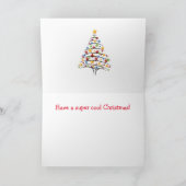 キャットカッコいい・ギター・クリスマス シーズンカード (内部)