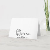 キャットカットお誕生日ケーキ カード (裏面)