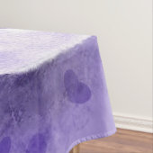 キャットカップル蝶のハート紫色のテーブルクロス テーブルクロス (インサイチュ)