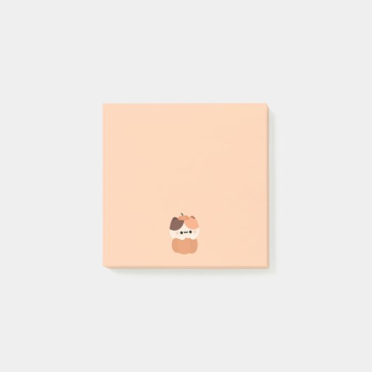 キャットカボチャ ポストイット (正面)