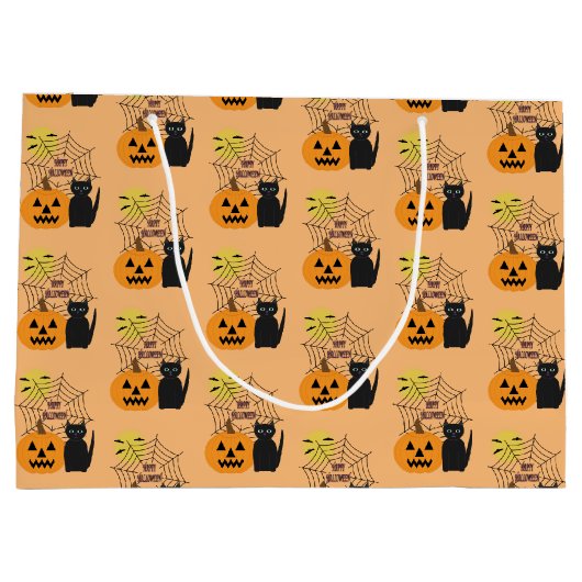 キャットカボプキンハロウィーンラージ抱き枕 ラージペーパーバッグ (裏面)