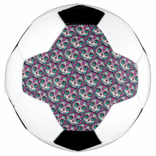 キャットカラフルシュガースカル サッカーボール