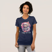 キャットカラフルママ宇宙飛行士 Tシャツ (正面フル)