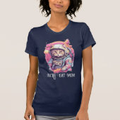 キャットカラフルママ宇宙飛行士 Tシャツ (正面)