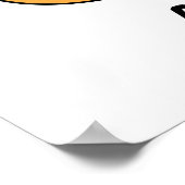 キャットカレおもしろいータ計算機PUN ポスター (角)