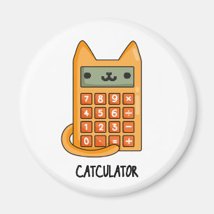 キャットカレおもしろいータ計算機PUN マグネット