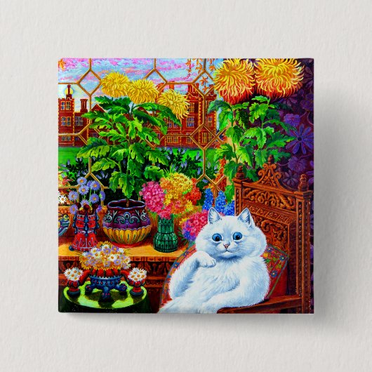 キャットカレッジマスター 缶バッジ (正面)