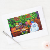 キャットカレッジマスター 長方形シール (封筒)