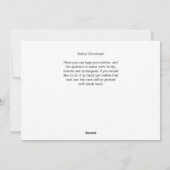 キャットカワイイクリスマスキャンディーケージギフトカスタム文字 シーズンカード (裏面)