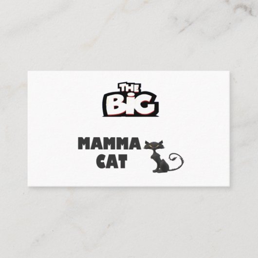 キャットカード白黒デザイン 名刺 (正面)