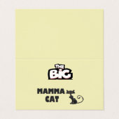 キャットカード白黒デザイン 名刺 (外部フラット)