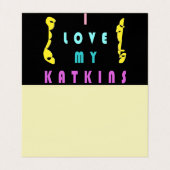 キャットカード白黒デザイン 名刺 (内部フラット)