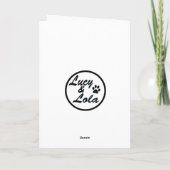 キャットカード、おめでとうございます カード (裏面)