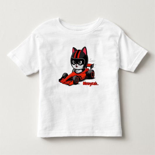 キャットカーレース トドラーTシャツ (正面)
