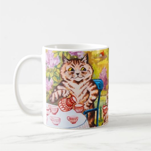 キャットガーデンパーティー コーヒーマグカップ (左)