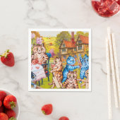 キャットガーデンパーティー スタンダードカクテルナプキン (インサイチュ)