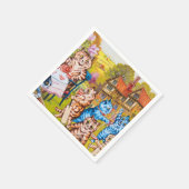 キャットガーデンパーティー スタンダードカクテルナプキン (角)