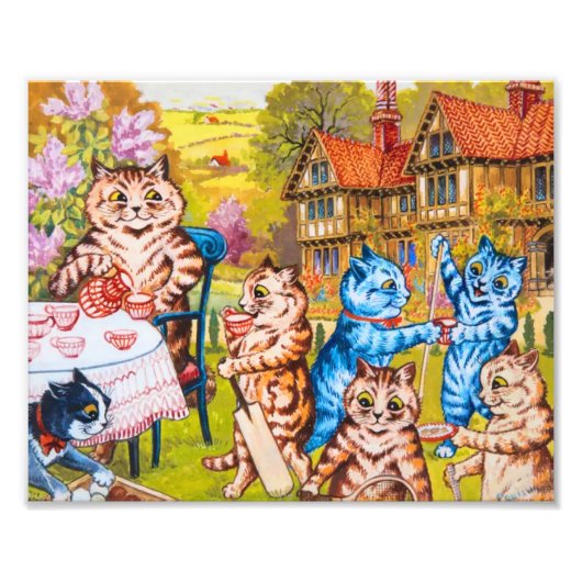 キャットガーデンパーティー フォトプリント            (正面)