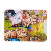 キャットガーデンパーティー マグネット (横)