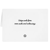 キャットガーデン注視グリーティングカード (裏面横)