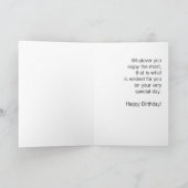 キャットガード大根/誕生日グリーティングカード カード (内部)