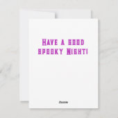 キャットガールと黒猫ハロウィン シーズンカード (裏面)