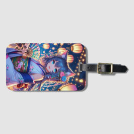 キャットガールの喜びの踊り ラゲッジタグ