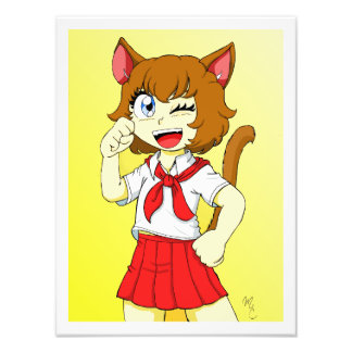 キャットガールダイアナのポスター フォトプリント