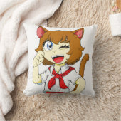 キャットガールダイアナ クッション (ブランケット)