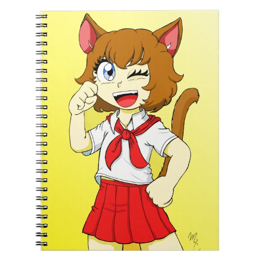 キャットガールダイアナ ノートブック (正面)