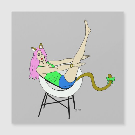 キャットガール磁石 (正面)