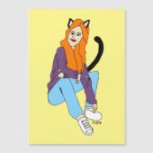 キャットガール磁石 (正面)