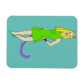 キャットガール磁石 マグネット (横)