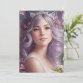 キャットガール花嫁 招待状 (スタンド正面)