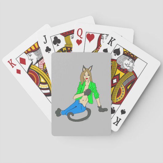 キャットガール遊クラシックカード トランプ (裏面)
