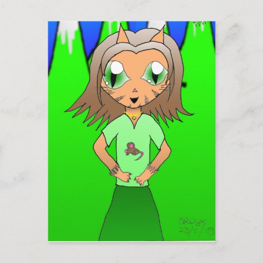 キャットガール ポストカード (正面)