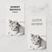 キャットキッテンキュートヴィンテージ 名刺 (正面/裏面)