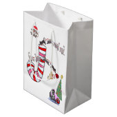 キャットキットニャウネズミメリークリスマス抱き枕 ミディアムペーパーバッグ (正面アングル)