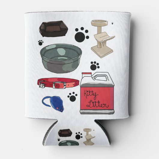 キャットキットベッドツリー子猫リッター首輪ボウル 缶クーラー (正面)