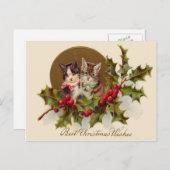 キャットキットホリーウィンターベリー シーズンポストカード (正面/裏面)