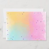 キャットキットンパーティーポーティ動物ガール誕生日 招待状 (裏面)