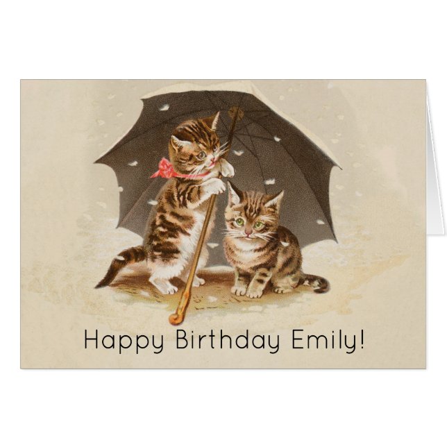 キャットキットン子猫アンティークヴィンテージかわいらしかわいい (正面横)